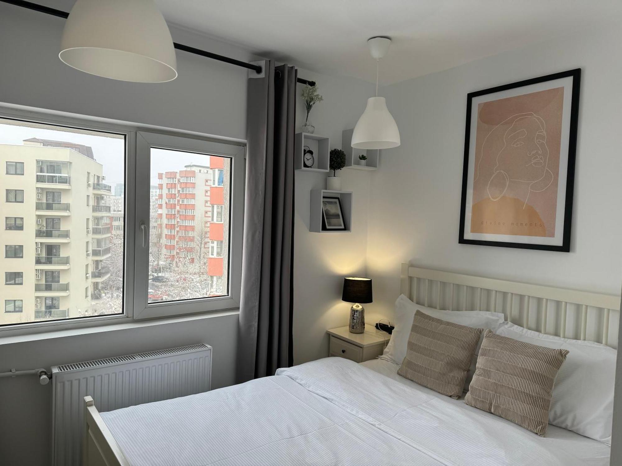 Evan Cozy Flat With Balcony & Parking, 13 September Bukarest Exterior foto